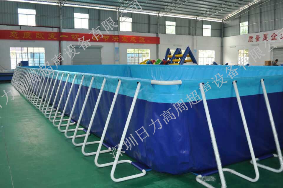 行走式帆布，支架泳池樣品